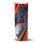 personalized detroit tigers web stripes navy white skinny tumbler best selling.webp