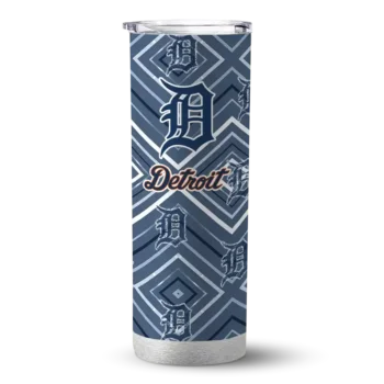 personalized detroit tigers zipper leopard navy skinny tumbler best selling.webp