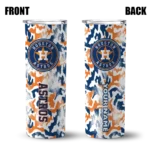 personalized houston astros claw marks blue white skinny tumbler best selling.webp
