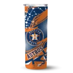 personalized houston astros helmet clash blue skinny tumbler best selling.webp