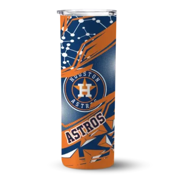 personalized houston astros helmet clash blue skinny tumbler best selling.webp