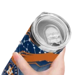 personalized houston astros helmet clash blue skinny tumbler best selling.webp