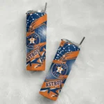 personalized houston astros helmet clash blue skinny tumbler best selling.webp