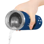 personalized houston astros star cluster blue skinny tumbler best selling.webp