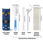 personalized houston astros star cluster blue skinny tumbler best selling.webp