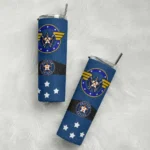 personalized houston astros star cluster blue skinny tumbler best selling.webp