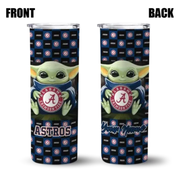 personalized houston astros yoda cozy blue black skinny tumbler fashion forward.webp