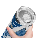 personalized kansas city royals camo texture royal blue skinny tumbler best selling.webp