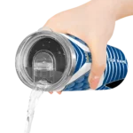 personalized kansas city royals camo texture royal blue skinny tumbler best selling.webp