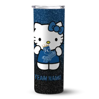 personalized kansas city royals hello kitty royal blue black skinny tumbler best selling.webp