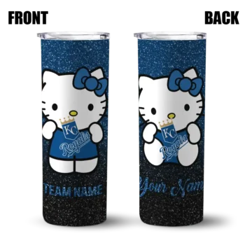 personalized kansas city royals hello kitty royal blue black skinny tumbler fashion forward.webp