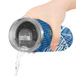 personalized kansas city royals monogram burst royal blue white skinny tumbler best selling.webp