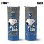 personalized kansas city royals snoopy attitude royal blue skinny tumbler best selling.webp