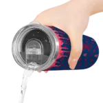 personalized los angeles angels camo streak blue skinny tumbler best selling.webp