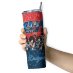 personalized los angeles dodgers kiss band red skinny tumbler best selling 5.webp