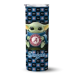 personalized los angeles dodgers yoda cozy blue black skinny tumbler best selling.webp