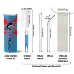 personalized miami marlins camo texture blue skinny tumbler best selling.webp