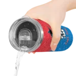 personalized miami marlins snoopy attitude blue skinny tumbler best selling.webp