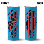 personalized miami marlins star pop blue black skinny tumbler best selling.webp