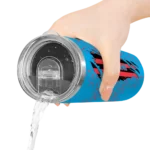 personalized miami marlins star pop blue black skinny tumbler best selling.webp