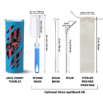 personalized miami marlins star pop blue black skinny tumbler best selling.webp