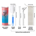 personalized miami marlins swirl texture blue skinny tumbler best selling.webp