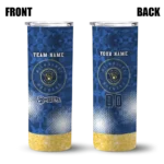 personalized milwaukee brewers starburst tiles navy blue skinny tumbler best selling.webp