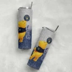 personalized milwaukee brewers winnie the pooh navy blue gray skinny tumbler best selling.webp