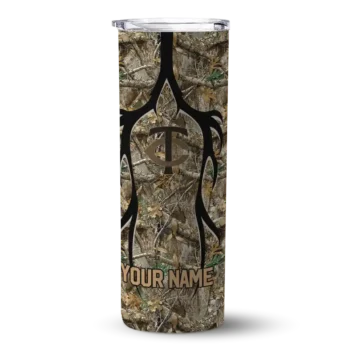 personalized minnesota twins antler flow camo skinny tumbler best selling.webp