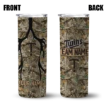 personalized minnesota twins antler flow camo skinny tumbler best selling.webp