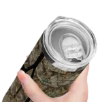 personalized minnesota twins antler flow camo skinny tumbler best selling.webp