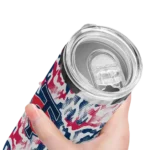 personalized minnesota twins claw marks navy white skinny tumbler best selling.webp