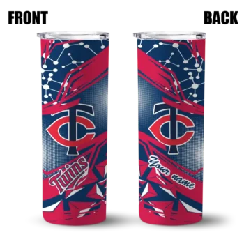 personalized minnesota twins helmet clash navy skinny tumbler fashion forward.webp