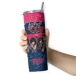 personalized minnesota twins kiss band red skinny tumbler best selling 1.webp