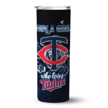 personalized minnesota twins rose romance navy black skinny tumbler best selling.webp