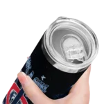 personalized minnesota twins rose romance navy black skinny tumbler best selling.webp