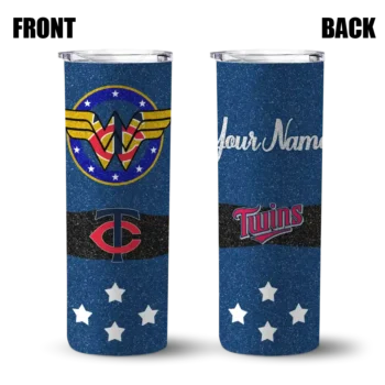 personalized minnesota twins star cluster navy skinny tumbler fashion forward.webp