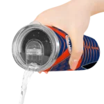 personalized new york mets camo texture blue skinny tumbler best selling.webp