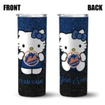 personalized new york mets hello kitty blue black skinny tumbler best selling.webp