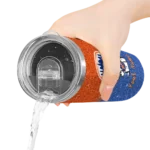 personalized new york mets snoopy attitude blue skinny tumbler best selling.webp