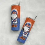 personalized new york mets snoopy attitude blue skinny tumbler best selling.webp