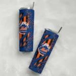 personalized new york mets star pop blue black skinny tumbler best selling.webp