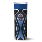 personalized new york mets superman emblem blue black skinny tumbler best selling.webp