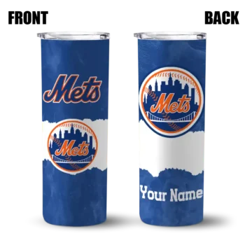 personalized new york mets torn band blue white skinny tumbler fashion forward.webp