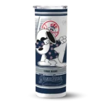 personalized new york yankees snoopy dog navy white skinny tumbler best selling.webp