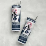 personalized new york yankees snoopy dog navy white skinny tumbler best selling.webp