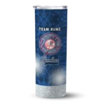 personalized new york yankees starburst tiles navy skinny tumbler best selling.webp