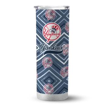 personalized new york yankees zipper leopard navy skinny tumbler best selling.webp