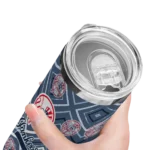 personalized new york yankees zipper leopard navy skinny tumbler best selling.webp