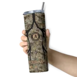 personalized oakland athletics antler flow camo skinny tumbler best selling.webp